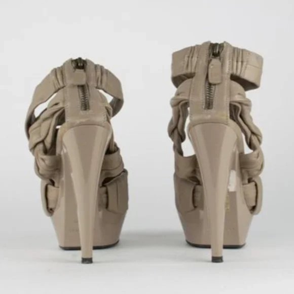 Burberry Leather Platform Sandals - Picture 4 of 9